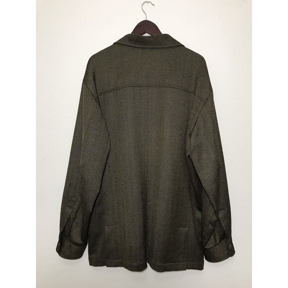 Tommy Bahama Mens Wool Tweed Cruiser Coat Size XL Brown - Picture 2 of 12